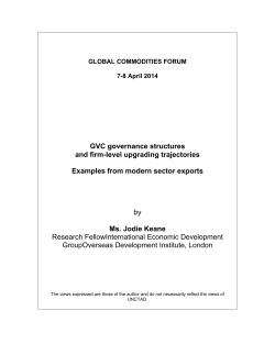 GVC governance structures and firm-level upgrading