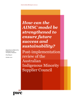 DOCX file of Post-implementation review of the Australian