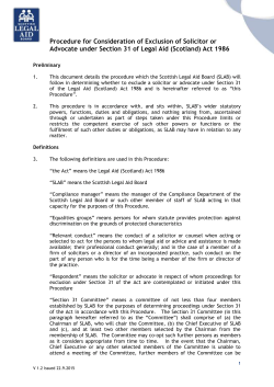 Word version - Scottish Legal Aid Board