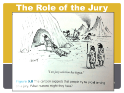 The Role of the Jury