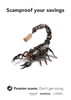 Scamproof your savings - The Pensions Advisory Service