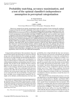 Probability matching, accuracy maximization, and a test of the