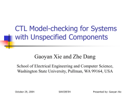 CTL Model-checking for Systems with Unspecified