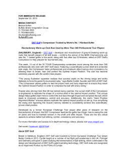 FOR IMMEDIATE RELEASE: September 22, 2015 MEDIA