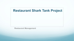 PowerPoint - Restaurant Shark Tank Project