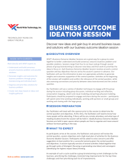 business outcome ideation session