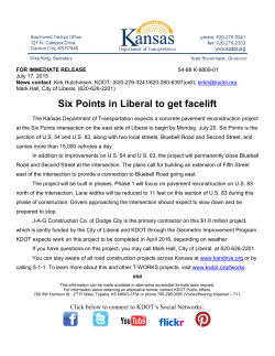 Six Points in Liberal to get facelift