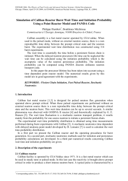 Simulation of Caliban Reactor Burst Wait Time and