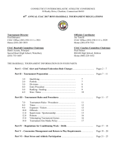 CONNECTICUT INTERSCHOLASTIC