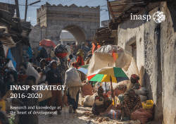 INASP STRATEGY 2016-2020