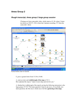 Rough transcript, Ames group 2 large group session