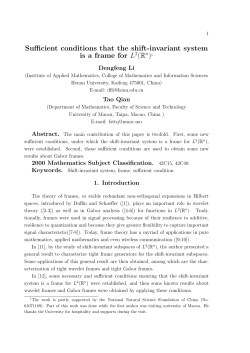 Sufficient conditions that the shift-invariant system is a frame for L2(Rn)