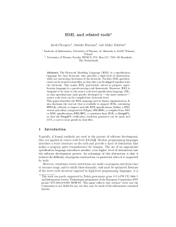 BML and related tools*