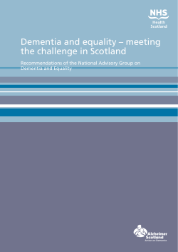 Dementia and equality