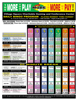 TH E TH E - Big Bucks Bingo