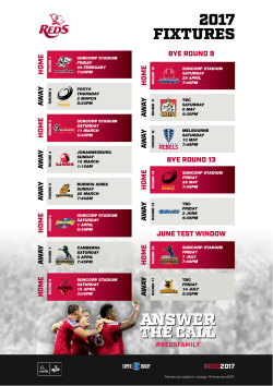 2017 FIXTURES