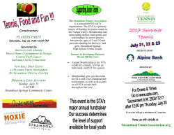 2017 STA Tournament Entry Final - Tennis Center at Steamboat