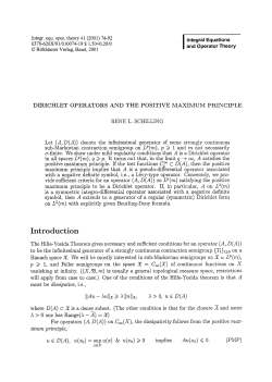 Dirichlet operators and the positive maximum principle
