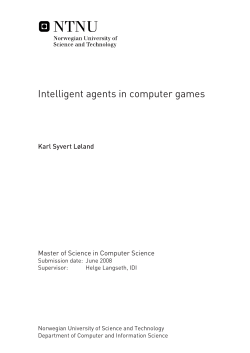 Intelligent agents in computer games