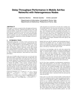 Delay-Throughput Performance in Mobile Ad