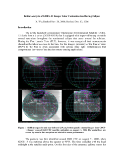 Initial Analysis of GOES-13 Imager Solar Contamination