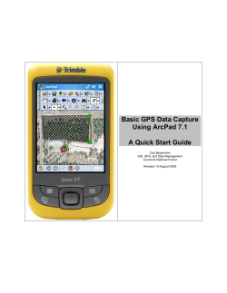 Basic GPS Data Capture Using ArcPad 7.1