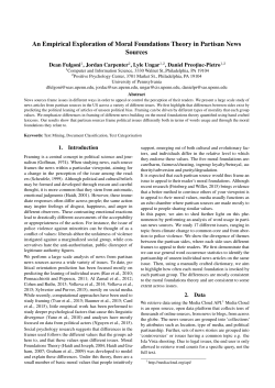 An Empirical Exploration of Moral Foundations Theory in