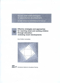 Effective strategies and approaches for reaching street and