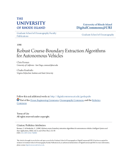 Robust Course-Boundary Extraction Algorithms for Autonomous