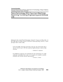 NanoTechnology with Feynman Machines: Scanning