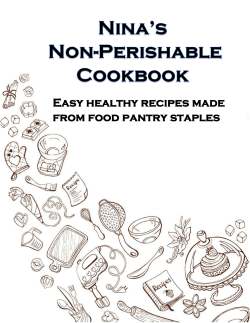 Nina non-perishable cookbook