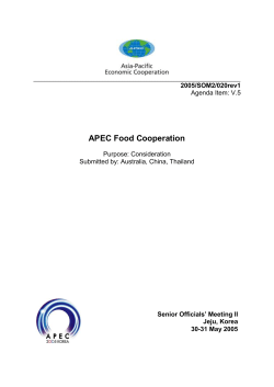 FOOD SAFETY AND FOOD STANDARDS COOPERATION