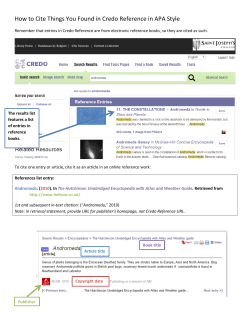 How to Cite Things You Found in Credo Reference in APA Style