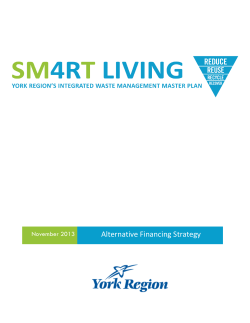 Alternative Financing Strategy