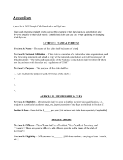 Appendix A - Inside SOU