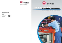 QUICK DIE CHANGE - G&uuml;thle Pressenspannen GmbH