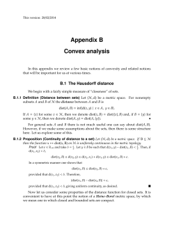 Appendix B Convex analysis
