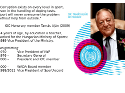 Corruption exists on every level in sport, even in the