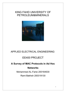 Ad Hoc Net - KFUPM Faculty List