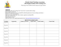 SIP Tracking List - Florida School Nutrition Association