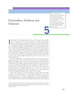 Externalities