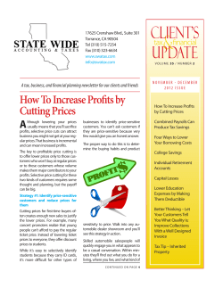 How To Increase Profits by Cutting Prices