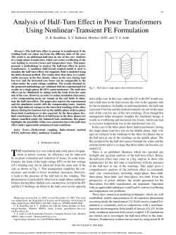 Analysis of Half-Turn Effect in Power Transformers