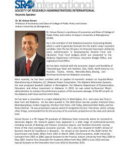 2016 Alabama Chapter Keynote Speaker