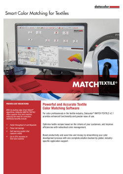 Smart Color Matching for Textiles