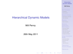 Hierarchical Dynamic Models