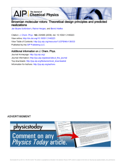 Brownian molecular rotors: Theoretical design principles and