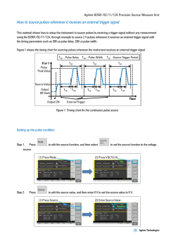 How to source pulses whenever it receives an external trigger signal