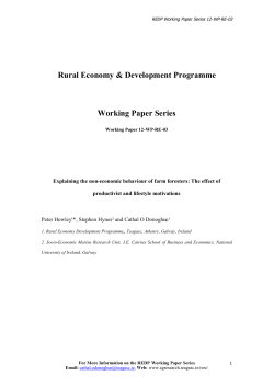 non-economic behaviour - T-Stor