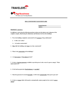Hog Confinement Questionnaire